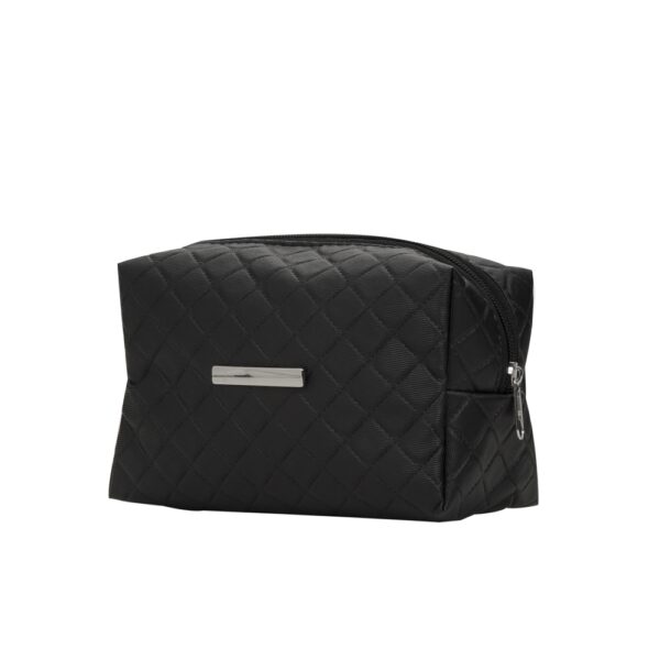NECESSAIRE PUFF MATELASSÊ C/ DETALHE PRATA - Imagem 3