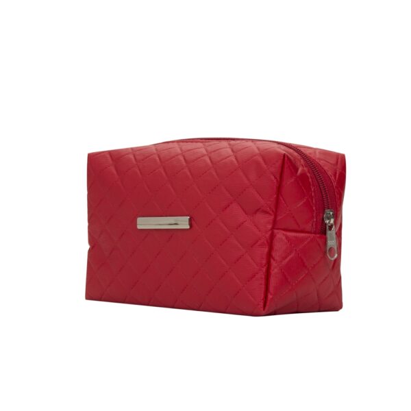NECESSAIRE PUFF MATELASSÊ C/ DETALHE PRATA - Imagem 2
