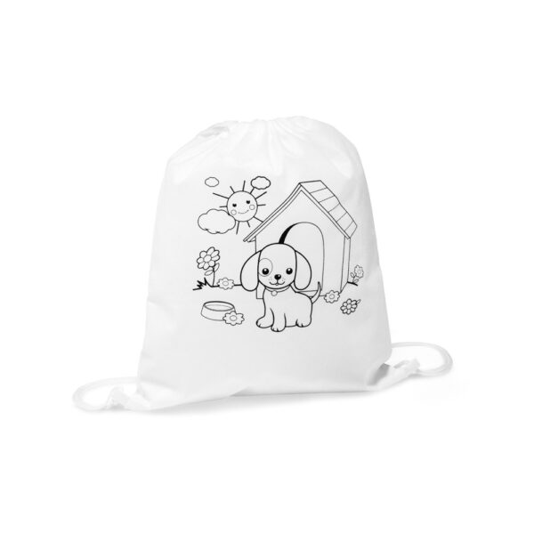 Sacola tipo mochila para colorir em non-woven (80 g/m²) - Imagem 4