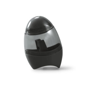 Apontador 2 em 1 em PS com depósito transparente e borracha