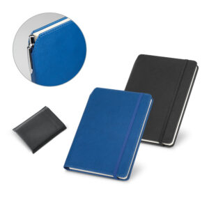 Caderno A5 em c.sintético com folhas pautadas