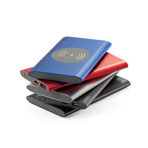 Bateria portátil com carregador wireless em alumínio 100% reciclado 4'000 mAh - Imagem 5