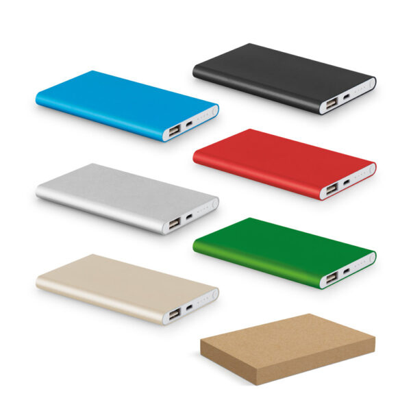 Bateria portátil slim em alumínio 4'000 mAh
