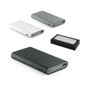 Bateria portátil wireless em ABS 10'000 mAh