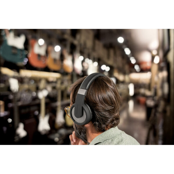 Fones de ouvido wireless em ABS E PU com microfone - Imagem 3