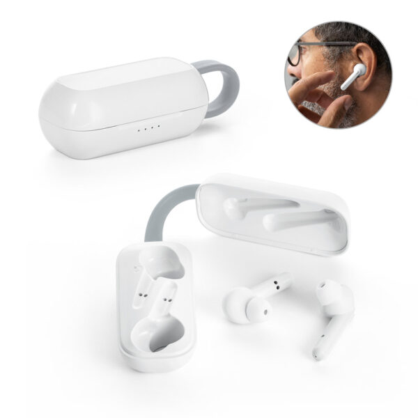Fones de ouvido wireless em ABS