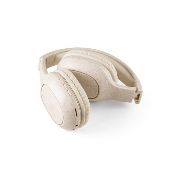 Fones de ouvido wireless dobráveis em fibra de palha de trigo e ABS - Imagem 7
