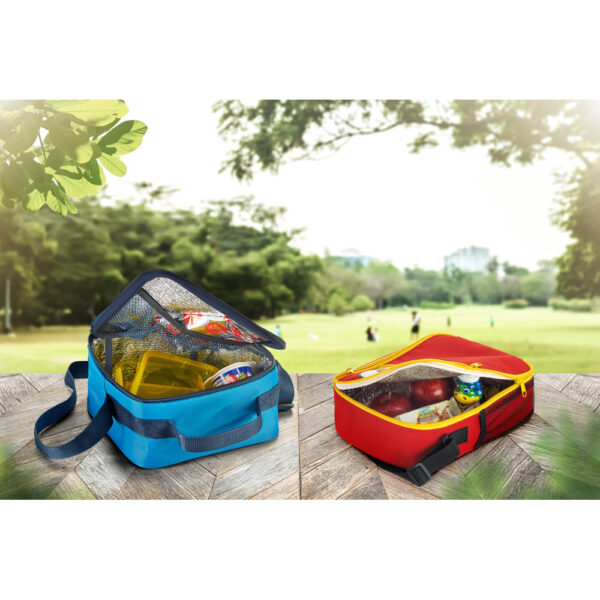 Bolsa térmica em 600D com bolso interior em tela mesh - Imagem 3