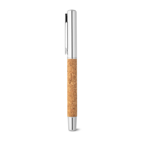 Roller com corpo em aço inox 90% reciclado e cortiça com clipe - Imagem 3