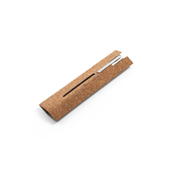 Roller com corpo em aço inox 90% reciclado e cortiça com clipe - Imagem 4