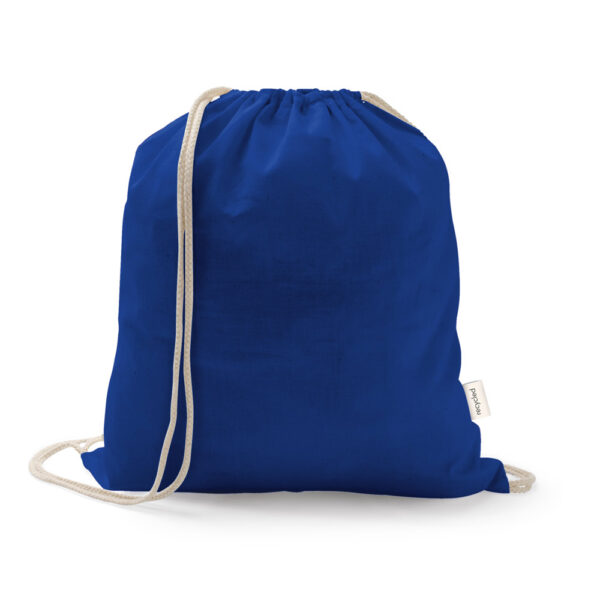 Sacola tipo mochila em 70% algodão reciclado e 30% poliéster reciclado (140 g/m²) - Imagem 8