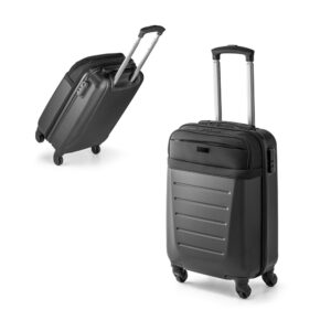 Mala de viagem executivo em ABS e 600D com 4 rodas duplas giratórias