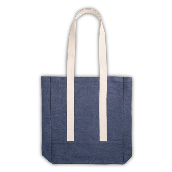 Sacola casual em denim reciclado (300 g/m²) - Imagem 2