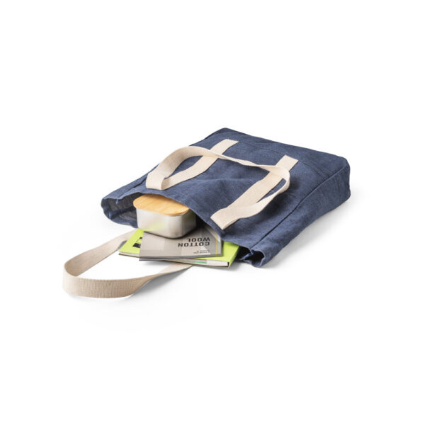Sacola casual em denim reciclado (300 g/m²) - Imagem 5