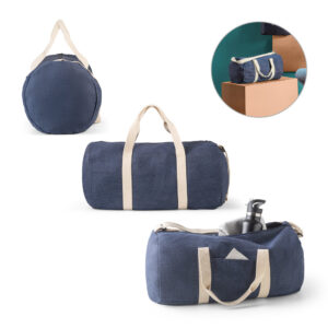 Sacola esportiva ou viagem em denim reciclado (300 g/m²)