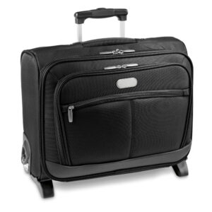 Mala de viagem para notebook 15'6" em c. sintético e 1680D com caixa rígida e 2 rodas 20 L