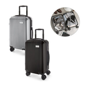 Mala de viagem executivo em ABS e PET com interior forrado