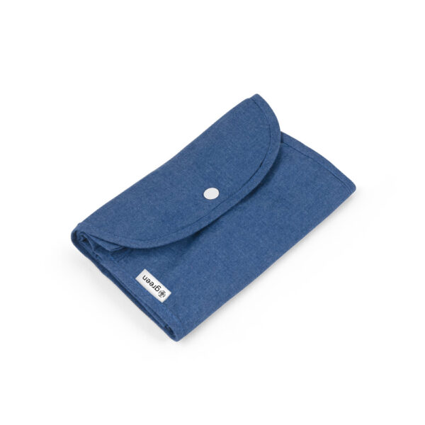 Sacola dobrável (140 g/m²) em 50% algodão, 30% algodão reciclado e 20% poliéster reciclado (140 g/m²) - Imagem 7