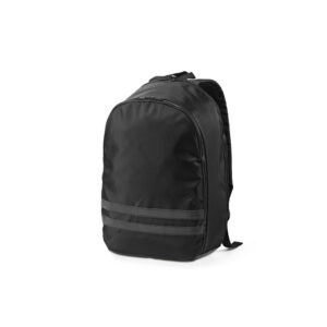 Mochila em poliéster reciclado 290T 3 sarja com compartimento para notebook 15" 18 L