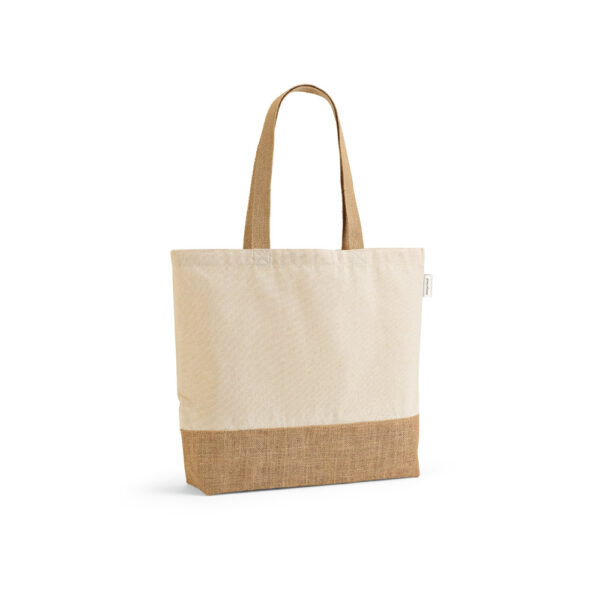 Sacola em 70% algodão reciclado e 30% poliéster reciclado (220 g/m²) com base em juta - Imagem 4