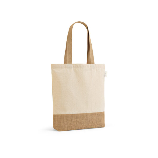 Sacola em 70% algodão reciclado e 30% poliéster reciclado (180 g/m²) com base em juta - Imagem 5