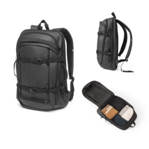 Mochila para notebook em 900D poliéster reciclado de alta densidade com revestimento resistente à agua 17'3"
