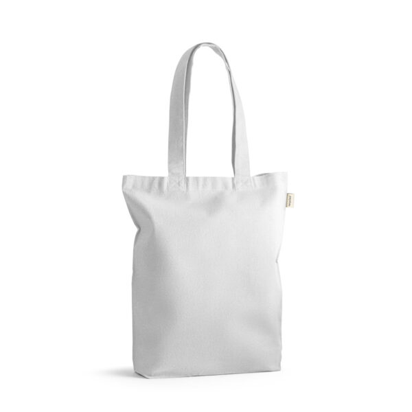 Sacola em 70% algodão reciclado e 30% poliéster reciclado (220g/m²) sem tingimento - Imagem 6