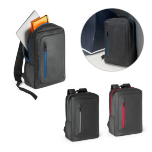 Mochila para notebook 15'6'' em poliéster 600D impermeável e zípers impermeáveis