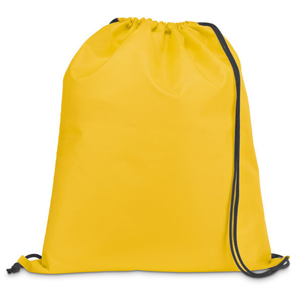 Sacola tipo mochila em 210D com cordões em preto - Imagem 10