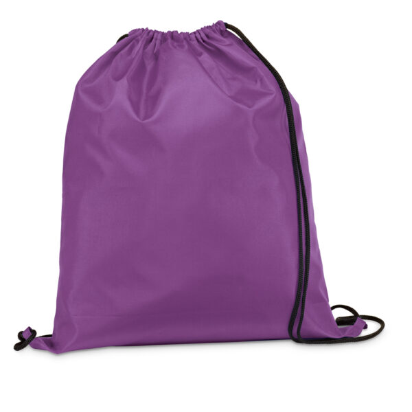 Sacola tipo mochila em 210D com cordões em preto - Imagem 25