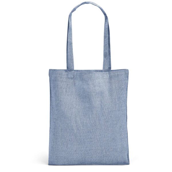 Sacola dobrável em 70% algodão reciclado e 30% poliéster reciclado (140 g/m²) sem tingimento - Imagem 6