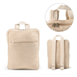 Mochila em juco (mistura de algodão e juta, 275 g/m²)