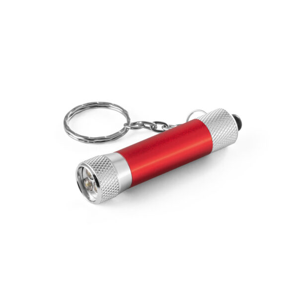 Chaveiro em alumínio com lanterna de 3 luzes LEDs - Imagem 5