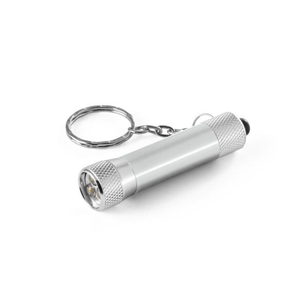Chaveiro em alumínio com lanterna de 3 luzes LEDs - Imagem 7