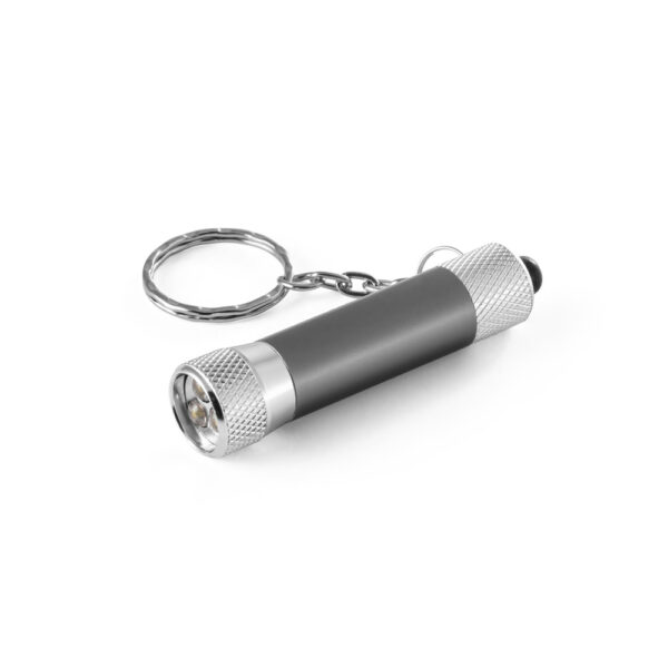 Chaveiro em alumínio com lanterna de 3 luzes LEDs - Imagem 12