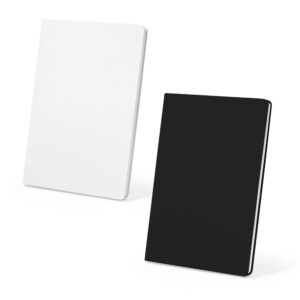 Caderno A5 resistente à água em papel pedra com folhas pautadas (120g/m²)