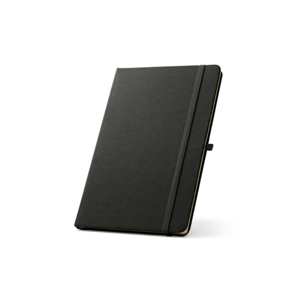 Caderno A5 de capa dura em poliéster 100% reciclado (100% rPET) com cantos redondos e folhas pautadas - Imagem 7