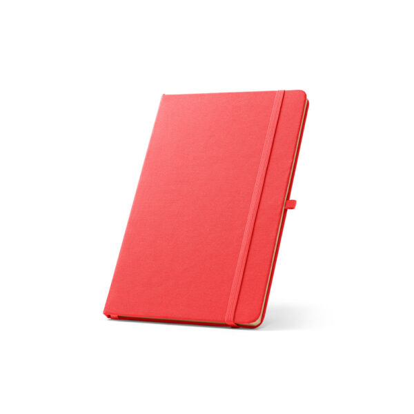 Caderno A5 de capa dura em poliéster 100% reciclado (100% rPET) com cantos redondos e folhas pautadas - Imagem 13
