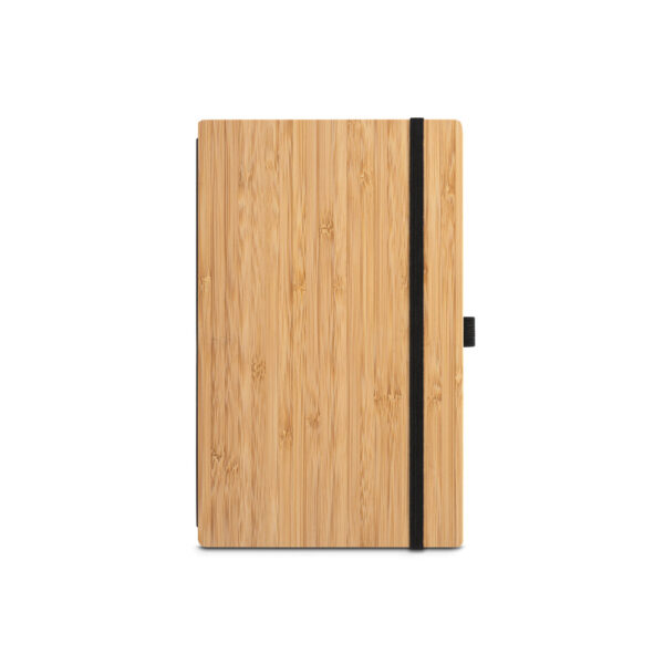 Caderno de bolso de capa e contracapa em placa de bambu e lombada em poliéster 100% reciclado (100% rPET) - Imagem 4