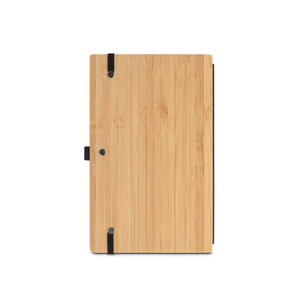 Caderno de bolso de capa e contracapa em placa de bambu e lombada em poliéster 100% reciclado (100% rPET) - Imagem 5