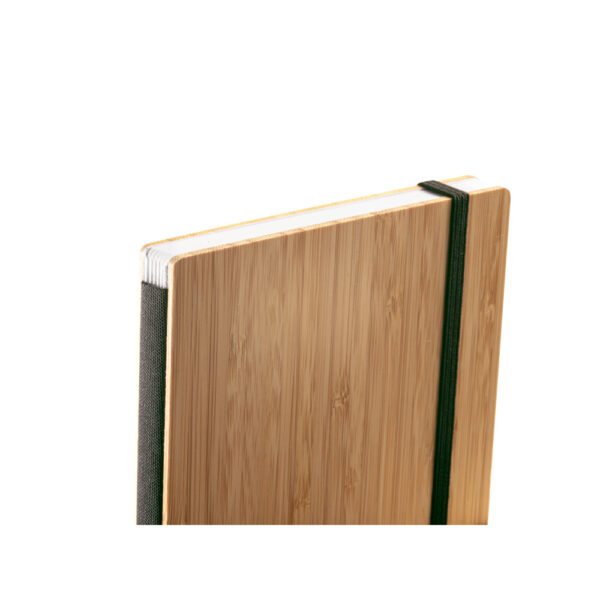 Caderno de bolso de capa e contracapa em placa de bambu e lombada em poliéster 100% reciclado (100% rPET) - Imagem 6