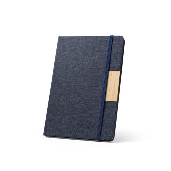 Caderno A5 em tecido poliéster 100% reciclado (100% rPET) com folhas pautadas - Imagem 15