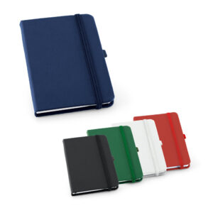 Caderno A6 em c.sintético com páginas pautadas