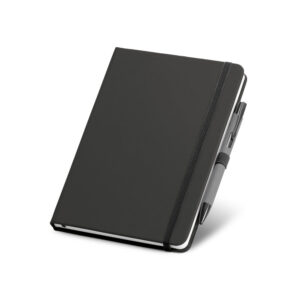 Conjunto de caderno A5 e esferográfica