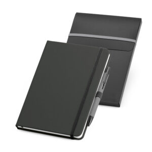 Kit de caderno A5 e esferográfica