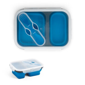 Marmita hermética retrátil em silicone e PP (480 e 760 mL)