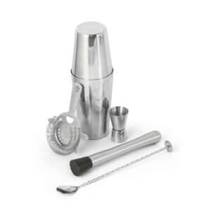 Set de coquetel com 6 peças em aço inox