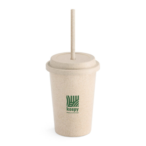 Copo de viagem em fibra de bambu (60%) e PP (40%) 450 mL - Imagem 2
