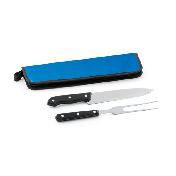 Kit churrasco em estojo em 210D em 2 utensílios em aço inox e PP - Imagem 5