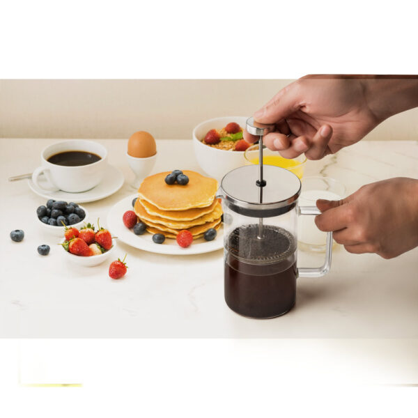 Cafeteira em vidro borossilicato e aço inox 600 mL - Imagem 3